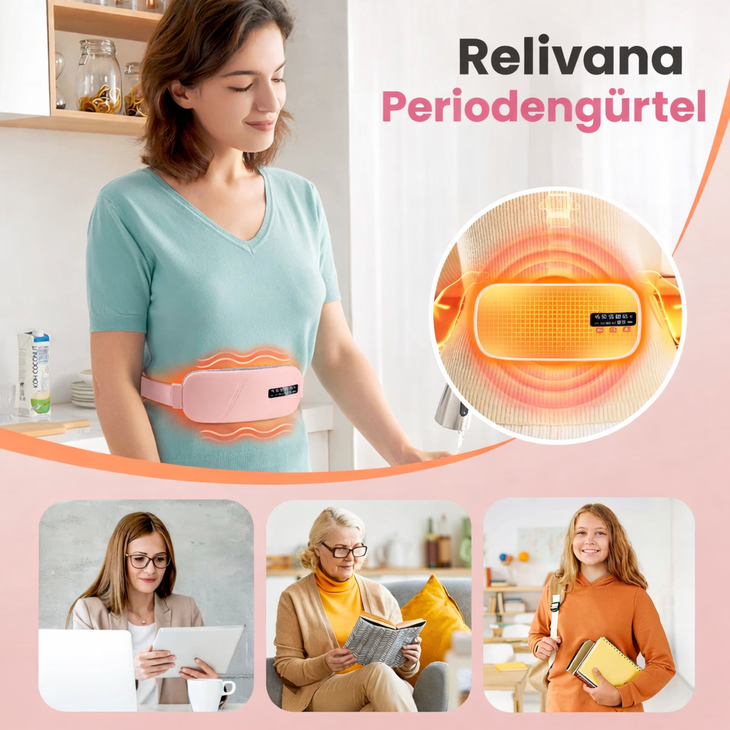 Relivana Periodengürtel mit Wärme- und Massagefunktion